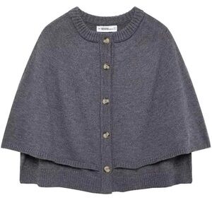 Amazon Charcoal Knit Cape worn once